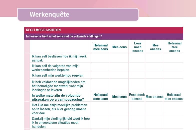 Werkenquête