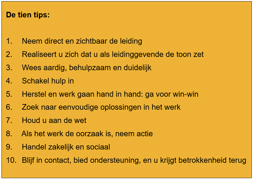 De Tien Tips Chronische Aandoening
